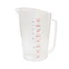 Thunder Group PLMD128CL Measuring Cup, 4 Qt., 9-1/3"L X 7-13/16"W X 10-11/16"H, With Handle, Clear 1 image