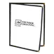 Thunder Group PLMENU-2BL Menu Cover, 8-1/2" X 11", Double-Fold, Flexible, black 1 image