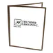 Thunder Group PLMENU-2BR Menu Cover, 8-1/2" X 11", Double-Fold, Flexible, brown 1 image