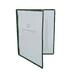 Thunder Group PLMENU-2GR Menu Cover, 8-1/2" X 11", Double-Fold, Flexible, green 1 image