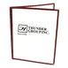 Thunder Group PLMENU-2MA Menu Cover, 8-1/2" X 11", Double-Fold, Flexible, maroon 1 image