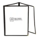 Thunder Group PLMENU-3BL Menu Cover, 8-1/2" X 11", Triple-Fold, Flexible, black 1 image