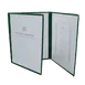 Thunder Group PLMENU-3GR Menu Cover, 8-1/2" X 11", Triple-Fold, Flexible, green 1 image