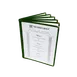 Thunder Group PLMENU-6GR Menu Cover, 8-1/2" X 11", 6-Page Book Fold, Flexible, green 1 image