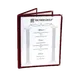 Thunder Group PLMENU-L3MA Menu Cover, 8-1/2" X 11", 3-Page Book Fold, Flexible, maroon 1 image