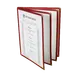 Thunder Group PLMENU-L4MA Menu Cover, 8-1/2" X 11", 4-Page Book Fold, Flexible, maroon 1 image