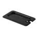 Thunder Group PLPA7190CSBK Food Pan Cover, 1/9 Size, Notched, Shatter And Scratch Resistant, Black 1 image