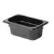 Thunder Group PLPA8192BK Food Pan, 1/9 Size, 2-1/2" Deep, Shatter And Scratch Resistant, Black 1 image