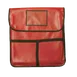 Thunder Group PLPB020 Red Pizza Delivery Bag, 20"x20"x5", Holds 2 18" Pizzas, Velcro Fasteners, Foam Insulated, Leatheroid PVC 1 image
