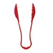 Thunder Group PLSGTG009RD Serving Tongs, 9", Scallop, Dishwasher Safe, Red 1 image