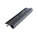 Thunder Group PLSL116BK Black Plastic Shelf Label Holder, 6" Long, Snaps Under Shelf, Pack of 4 1 image