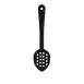 Thunder Group PLSS213BK Black Serving Spoon, 13", Perforated, Dishwasher Safe - Dozen 1 image