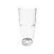 Thunder Group PLTHEP016C English Pub Glass, 16 Oz., 6-1/4"H, Starburst Base 1 image