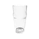 Thunder Group PLTHEP020C English Pub Glass, 20 Oz., 6-1/8"H, Starburst Base 1 image