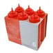 Thunder Group PLTHSB032RW Squeeze Bottle, 32 Oz., Wide Mouth, Plastic, 6 Each - Pack 1 image