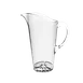 Thunder Group PLTHWP020C Water Pitcher, 2.0 Liter (68 Oz.), 10-1/2"H, Starburst Base 1 image