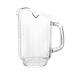 Thunder Group PLWP064CL Water Pitcher, 64 Oz., Three Spout, Polycarbonate 1 image
