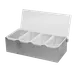 Thunder Group SLCN004 Bar Condiment Dispenser, Countertop Design, 4-Compartment 1 image