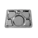 Thunder Group SLCST006 Compartment Tray, 11-3/8" X 15-3/8", 6-Wells, Dishwasher Safe, Red 1 image