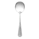Thunder Group SLDK103 Bouillon Spoon, 6.02", Simple Line-Trimmed Handle, 18/0 Stainless Steel - Dozen 1 image
