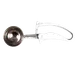 Thunder Group SLDS206G Disher, Size-6, 5-1/3 Oz., Round Bowl, White 1 image