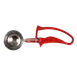 Thunder Group SLDS224G Ice Cream Disher, 24‑Size Round Bowl, 1‑1/3 oz Capacity, 18/8 Steel Bowl with Red Plastic Handle 1 image