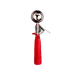 Thunder Group SLDS224P Disher, Size-24, 1-1/3 Oz., Round Bowl, Red 1 image