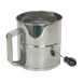 Thunder Group SLFS008 Rotary Flour Sifter, 8 Cup Capacity, 4-Wire Agitator, Stainless Steel 1 image