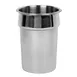Thunder Group SLIP001 Inset Pan, 2.5 Quart, 5.5" Dia. X 7.5"H, Mirror-Polished Exterior And Satin Finish Interior 1 image