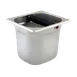 Thunder Group SLKB166 Knock Box, 6" Deep, Flared Top Edges, Stainless Steel 1 image