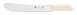 Thunder Group SLKF417WT Butcher Knife, 12" Blade, White Polypropylene Handles, German Steel 1 image