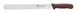 Thunder Group SLKF418BR Slicer, 12" Blade, Wavy Edge, Brown Polypropylene Handles 1 image