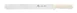 Thunder Group SLKF418WT Slicer, 12" Blade, Wavy Edge, White Polypropylene Handles 1 image