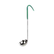 Thunder Group SLOL205 Serving Ladle, 4 Oz., One Piece, Color-Coded Vinyl Handle, Green 1 image
