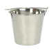 Thunder Group SLPAL006 Utility Pail, 6 Quart Capacity, Swing Handle, Stainless Steel 1 image