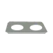 Thunder Group SLPHAP088 Adapter Plate – Stainless Steel, 2 8.5" Round Openings, Fits 7 Quart Inset Steam Table Pan 1 image