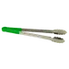 Thunder Group SLTG810G Utility Tongs, 10" L, One-Piece, Non-Slip, Green 1 image
