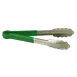 Thunder Group SLTG812G Utility Tongs, 12" L, One-Piece, Non-Slip, Green 1 image