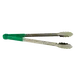 Thunder Group SLTG816G Utility Tongs, 16" L, One-Piece, Non-Slip, Green 1 image