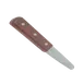 Thunder Group SLTWCK007 - Clam Knife, 3-1/4" Blade, 7-1/4" Length, Solid Wood Handle, Wood Finish for Seafood Prep 1 image