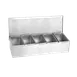 Thunder Group SSCD005 Bar Condiment Dispenser, Countertop Design, 5-Compartment 1 image
