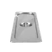 Thunder Group STPA5120CSL Steam Table Pan Cover, 1/2 Size Long, Long Side Slotted With Handle, Reinforced Corners 1 image