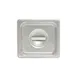 Thunder Group STPA5160C Steam Table Pan Cover, 1/6 Size, Solid With Handle, Reinforced Corners 1 image
