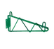 Thunder Group WBEP021 Green Epoxy Coated Wall Mount Shelving Bracket, 21" Deep 1 image