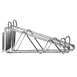 Thunder Group WBSV214 Double Wall Bracket, 14"D, Chrome Plated, NSF 1 image