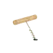 Thunder Group WDW06768 Classic Corkscrew, Wooden Handle, Stainless Steel Coil 1 image