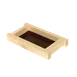Thunder Group Y-95 Shoyu Sauce Holder Tray, 8" X 4-1/2", Without Handles, Shiraki Wood 1 image