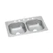 Elkay D233215 Double Bowl Drop-In Stainless Steel Kitchen Sink, 33" X 21.25" / 22 Gauge   1 image