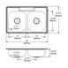 Elkay D233215 Double Bowl Drop-In Stainless Steel Kitchen Sink, 33" X 21.25" / 22 Gauge   2 image