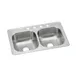 Elkay DSE23321MR2 33" Double Bowl Drop-In Stainless Steel Kitchen Sink / 20 Gauge - Center Drain 1 image